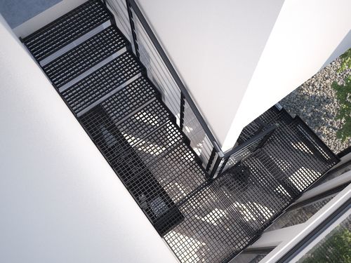 Бетонные и металлические лестницы в интерьере