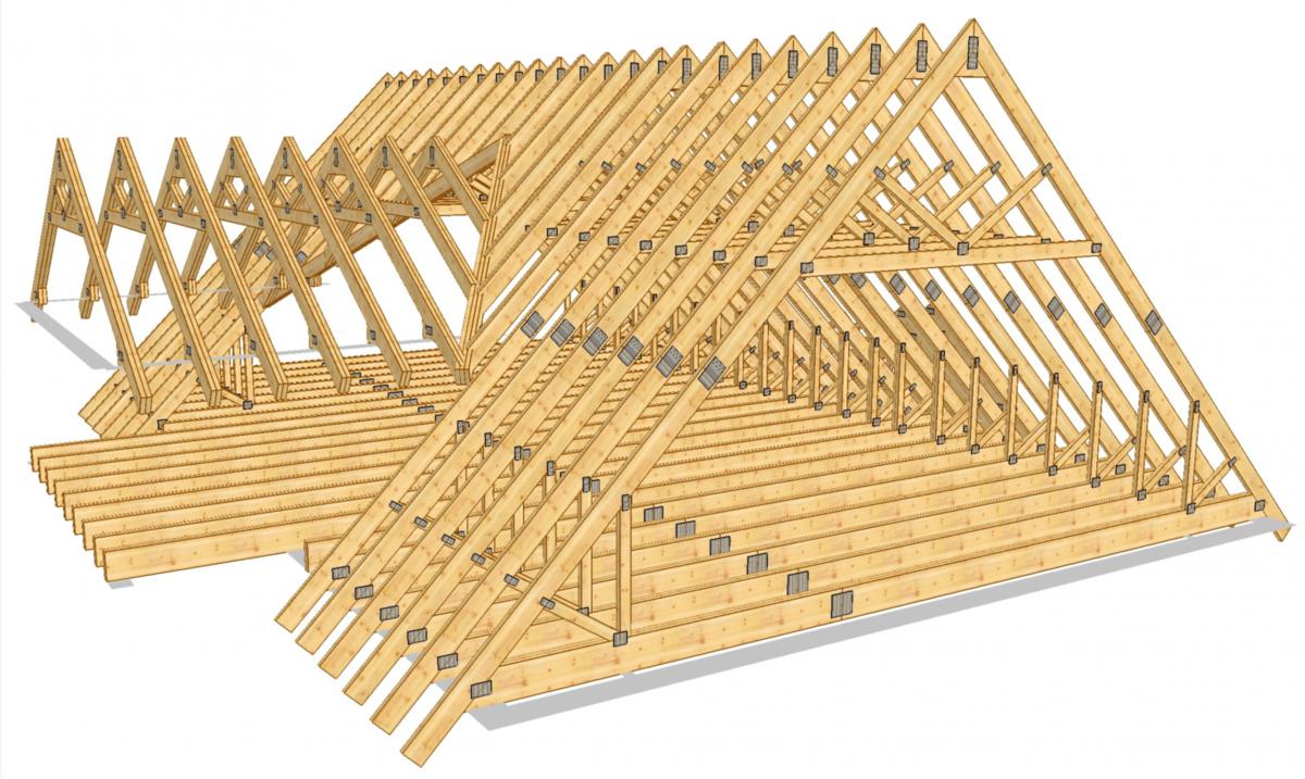 Как самому построить односкатную или двухскатную крышу дома и бани своими руками