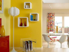 Желтый цвет в дизайне интерьера