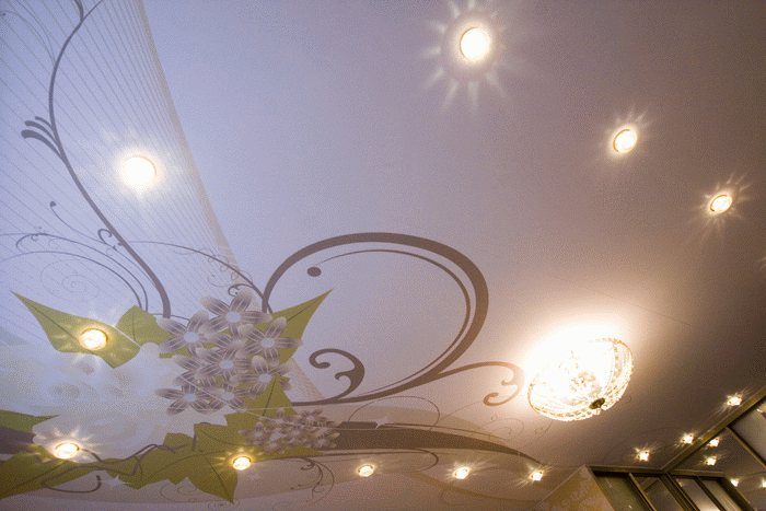 Какую подсветку выбрать для гипсокартонного потолка? в фото