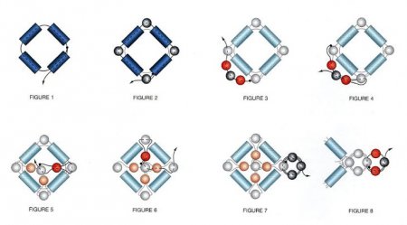 Схема плетения из бисера ожерелья  «Часовой механизм» в фото