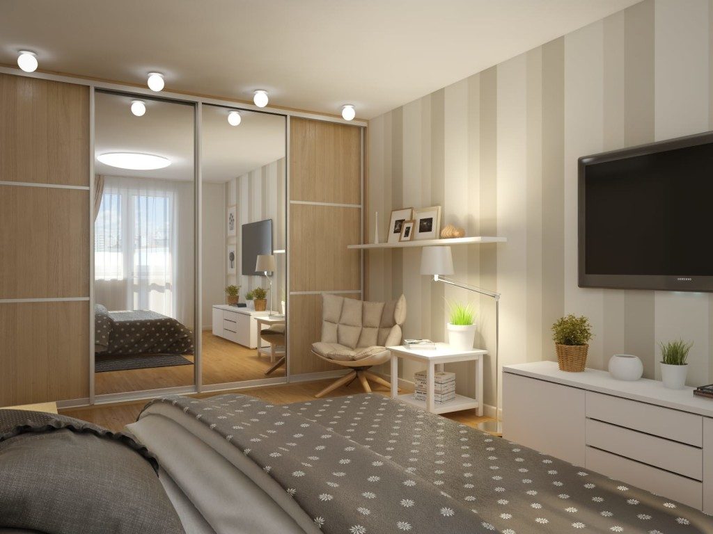 фото Пример реального дизайна спальни 12 кв.м