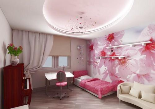 Фото Розовая спальня для девушки