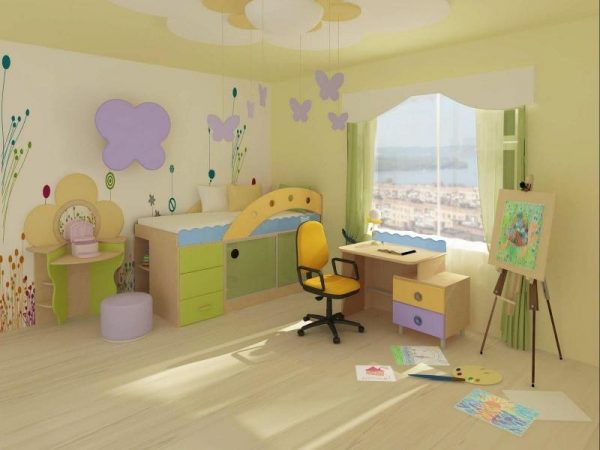 Дизайн и цвет детской комнаты
