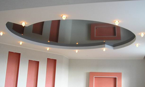 Варианты дизайна потолка из гипсокартона в фото