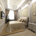 дизайн спальни в классическом стиле