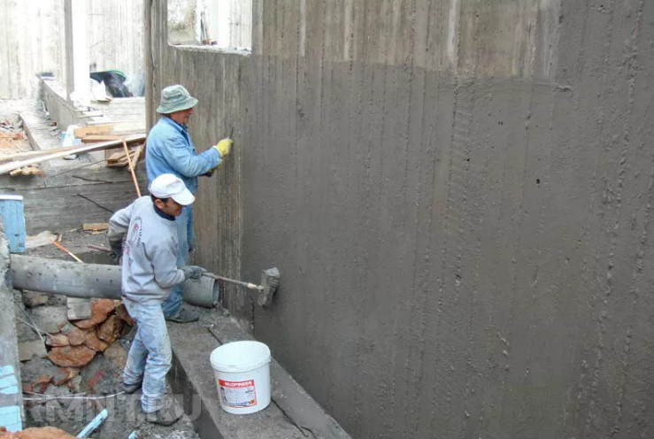 Проникающая гидроизоляция бетонных стен подвала